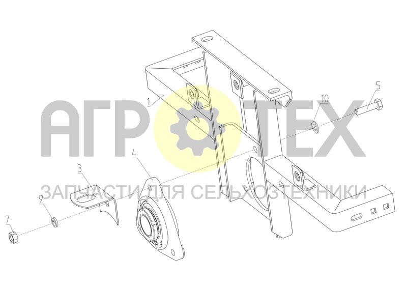 Кронштейн (181.21.03.080) (№4 на схеме)